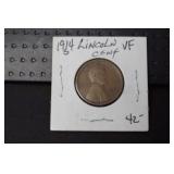 1914 S LINCOLN WHEAT CENT