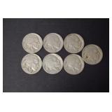 (7) 1913-1919 BUFFALO NICKELS
