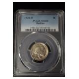 1938 D BUFFALO NICKEL PCGS MS66