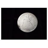 1876 P SEATED LIBERTY HALF DOLLAR 90%