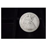 1857 P SEATED LIBERTY HALF DOLLAR 90%