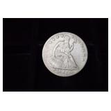 1855 P SEATED LIBERTY HALF DOLLAR 90%