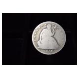 1856 O SEATED LIBERTY HALF DOLLAR 90%