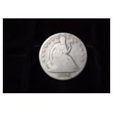1856 P SEATED LIBERTY HALF DOLLAR 90%