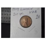 1909 VDB LINCOLN WHEAT CENT