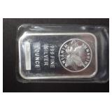 1 TROY OZ .999 SILVER BAR
