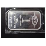 1 TROY OZ .999 SILVER BAR
