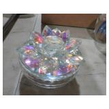 IRIDESCENT CRYSTAL LOTUS TRINKET BOX