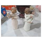 PAIR WILLOW TREE ANGEL FIGURES