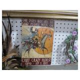 METAL CHIEF CRAZY HORSE ADV SIGN