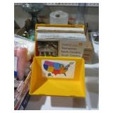 VINTAGE CLOSEUP USA ROAD MAPS WITH CASE