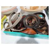COLLECTION OF MENS LEATHER BELTS
