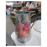 NICE ALUMINUM FRUIT THEMED PITCHER
