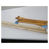 (12) YARD STICKS AND (6) BACK SCRATCHERS
