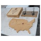 WOOD USA SLIDE TOP BOX WITH WALL HOOK
