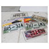 (12) VINTAGE LICENSE PLATES