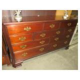 (2X) BAKER CHERRY 10 DRAWER DRESSER