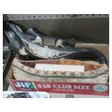 BIRCH BARK CANOE AND CARVED GECKO