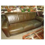 NATUZZI ITALIAN LEATHER SOFA