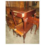 (2X) TELL CITY CHERRY 1 DRAWER END TABLES