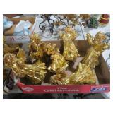 GOLD TONE CHERUB ANGEL FIGURES