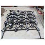 (4) SECTION OF HALLOWEEN SKULL FENCING