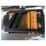 29 PC HEAVY DUTY TITANIUM DRILL BIT SET