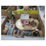 COLLECTION OF HANDMADE POTTERY ORNAMENT, AND MISC