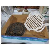 (2) TRIVITS WHITE ENAMELED AND METAL RIVIT