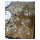 VINTAGE HONEY AMBER GLASS GLOBE COLLECTION