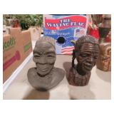 PAIR OF HAND CARVED TRIBAL FIGURES