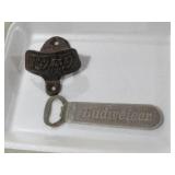 VINTAGE COCA COLA  AND BUDWEISER BOTTLE OPENERS