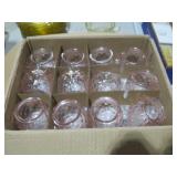 (24) NEW PINK GLASS CANDLE VOTIVES