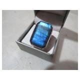 STERLING 925 BLUE STONE STATEMENT RING SIZE 7