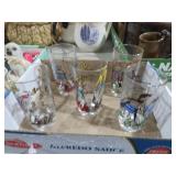 COLLECTION OF CHARACTER GLASSES