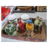 COLLECTION OF BIRDS, AND SALT AND PEPPER SHAKERS