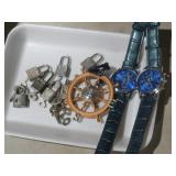 COLLECTION OF MINI LOCKS AND WATCHES