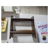 VINTAGE WOOD PLATE RACK HOLDER