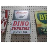 METAL SINCLAIR MOTOR OIL ADV SIGN