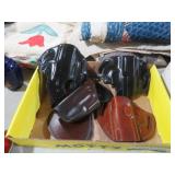 (4) LEATHER PISTOL HOLDERS