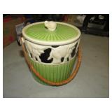 VINTAGE CERAMIC BISCUIT JAR