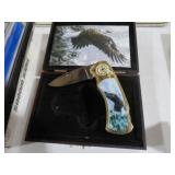 EAGLE LOCK BLADE COMMEMORATIVE KNIFE WITH BOX