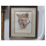 FRAMED WESTERN PUMA BY GUY CHOLEACH