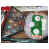 COLLECTION OF UT GOLF BALLS AND BILLIAD ORNAMENTS