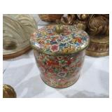 UNIQUE METAL TIN WITH LID