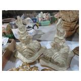 (2) ORNATE WALL SCONCE SHELVES