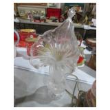 VINTAGE GLASS JACK IN THE PULPIT VASE