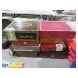 (9) WOOD CIGAR BOXES