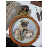 PUG DOG WALL CLOCK