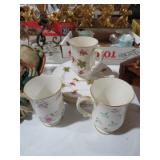 COLLECTION OF VINTAGE CHINA PLATES AND CUPS
